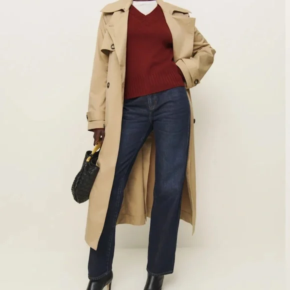 Reformation Dulce Cashmere V-neck Sweater Red - Size XS - Picture 2 of 3